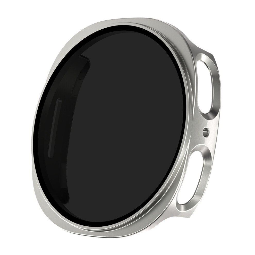 (Titanium ) For Samsung Galaxy Watch8 40Mm Pc Watch Case With Anti-Spy Screen Protector Gold 6914285149528