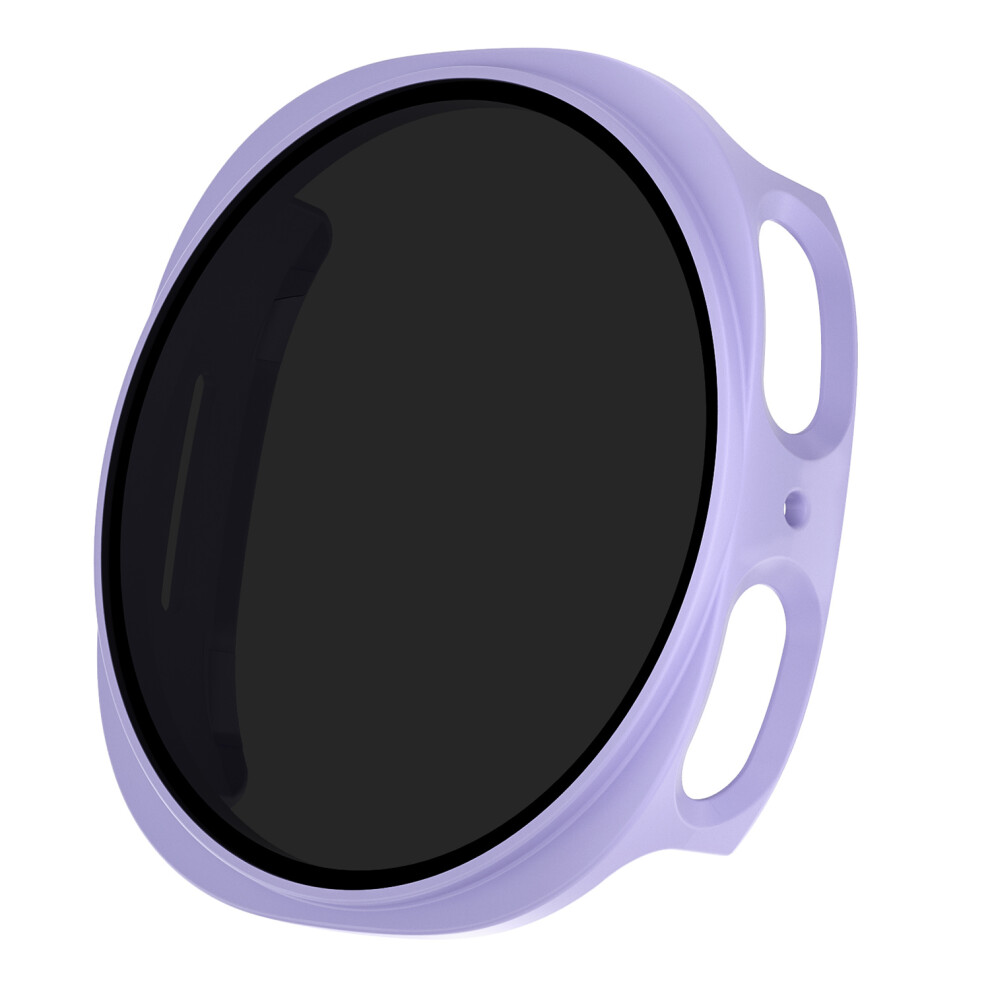(Purple) For Samsung Galaxy Watch8 40Mm Pc Watch Case With Anti-Spy Screen Protector Purple 6914288580328