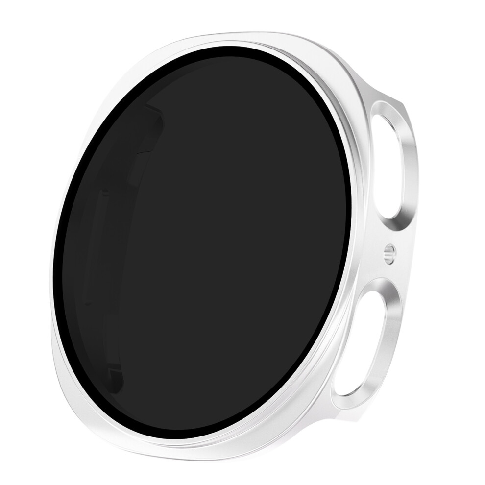 (Silver) For Samsung Galaxy Watch8 40Mm Pc Watch Case With Anti-Spy Screen Protector Silver 6914285527302