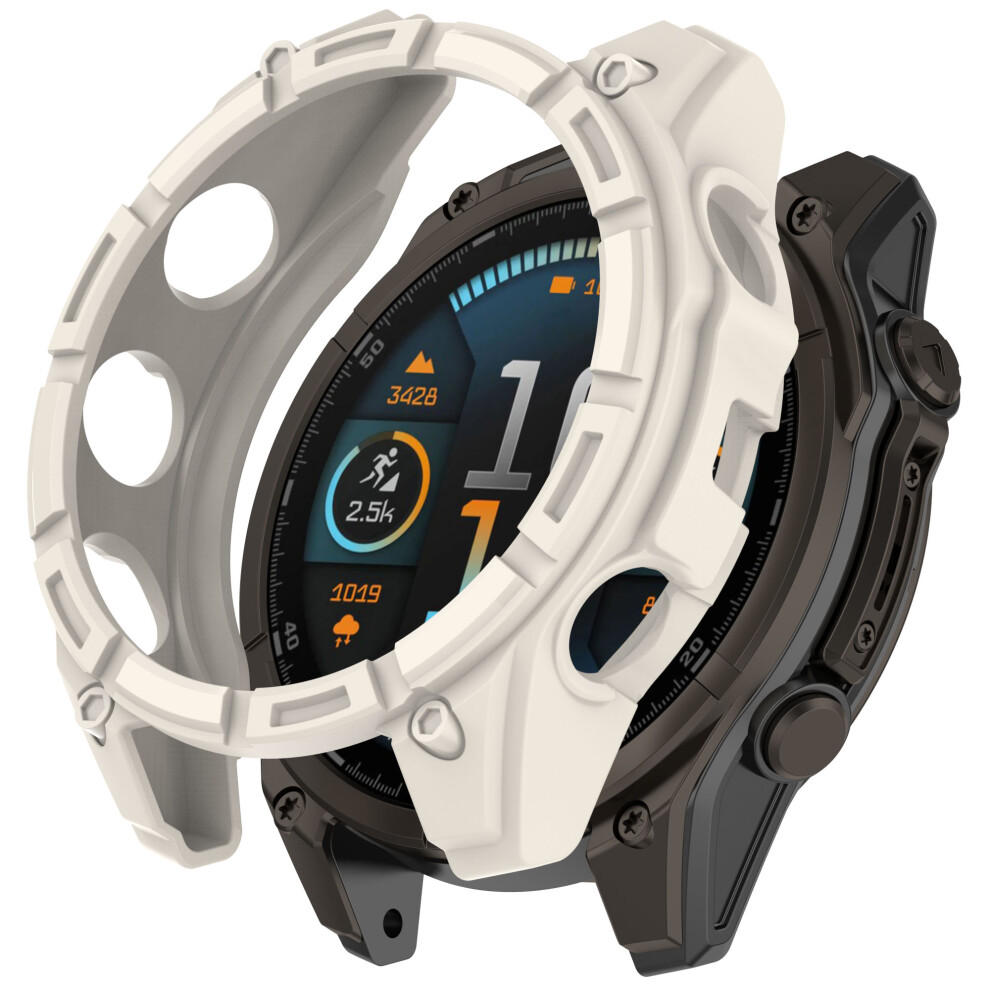 (Starlight) For Garmin Quatix 8 47Mm Tpu Watch Case Hollow Shockproof Bumper Frame 6914289393071