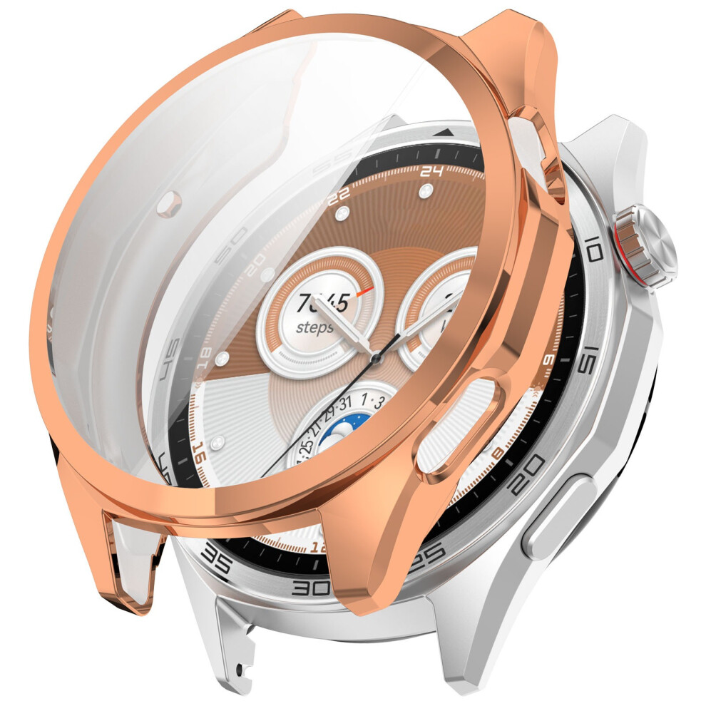 (Electroplating Rose ) For Huawei Watch Gt 6 46Mm Watch Case Full Protection Scratch Resistant Tpu Cover Gold 6914283536740