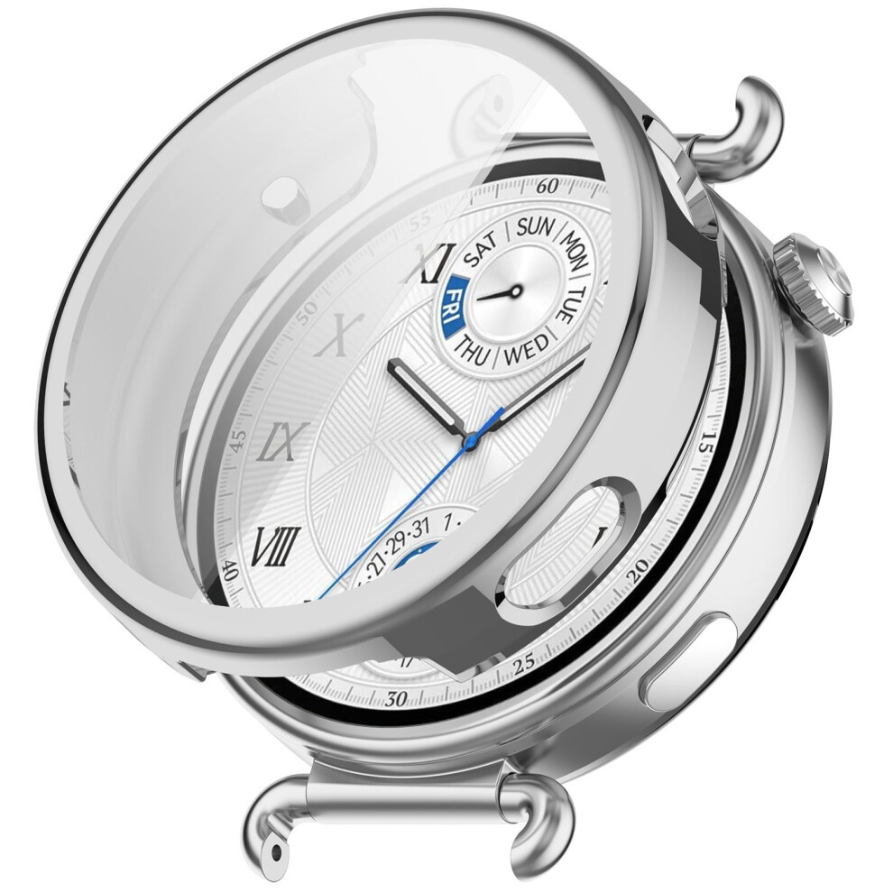 (Electroplating ) For Huawei Watch Gt 6 41Mm Watch Case Full Protection Scratch Resistant Tpu Cover Silver 6914280918853
