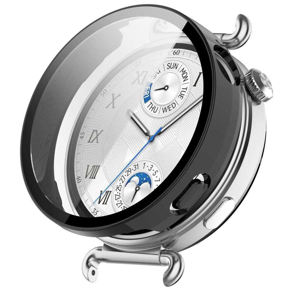 (Black) For Huawei Watch Gt 6 41Mm Hard Pc Watch Case With Tempered Glass Screen Film Black 6914282794745