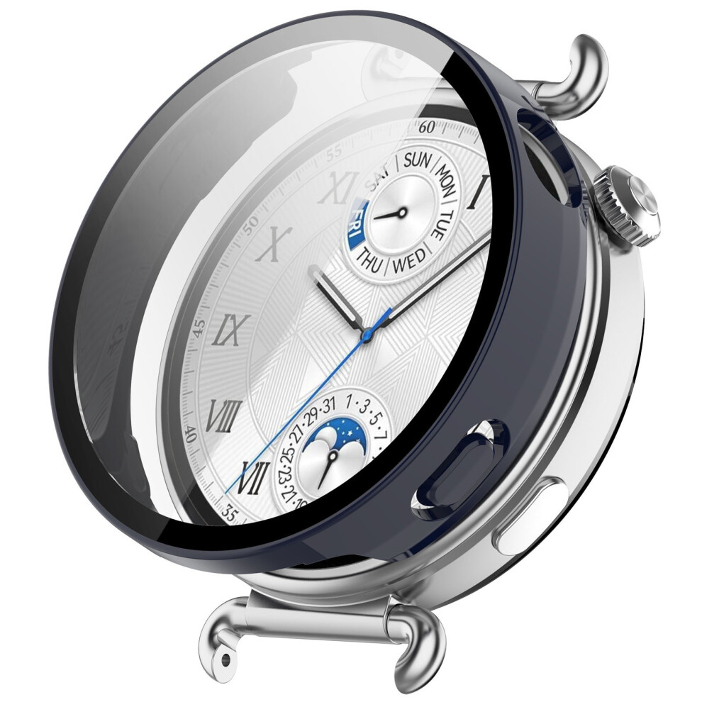 (Blue) For Huawei Watch Gt 6 41Mm Hard Pc Watch Case With Tempered Glass Screen Film Blue 6914284060138