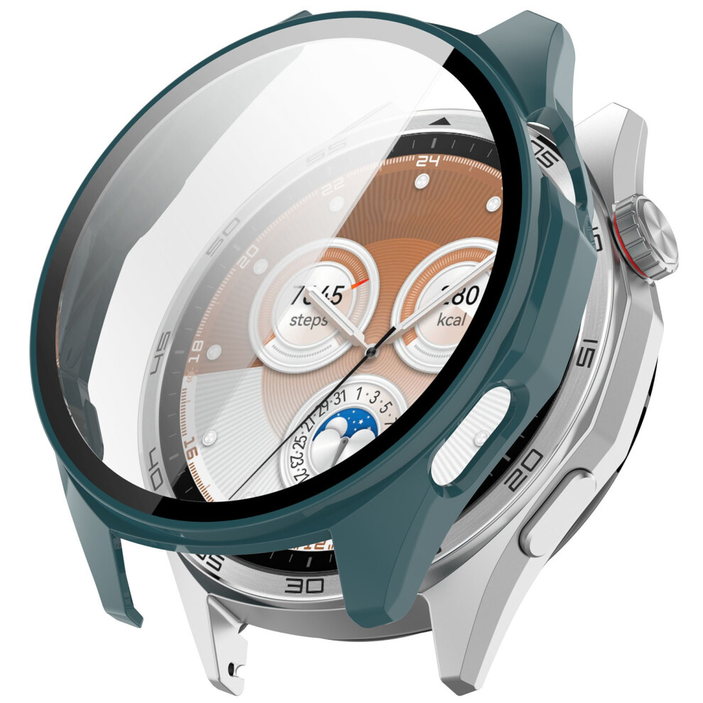 (Green) For Huawei Watch Gt 6 46Mm Hard Pc Watch Case With Tempered Glass Screen Film Green 6914286981240