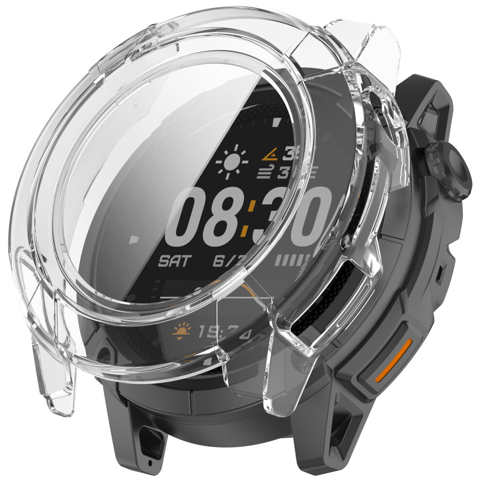 (Transparent) For Coros Nomad Hard Pc Watch Protective Case With Tempered Glass Film 6914283342228