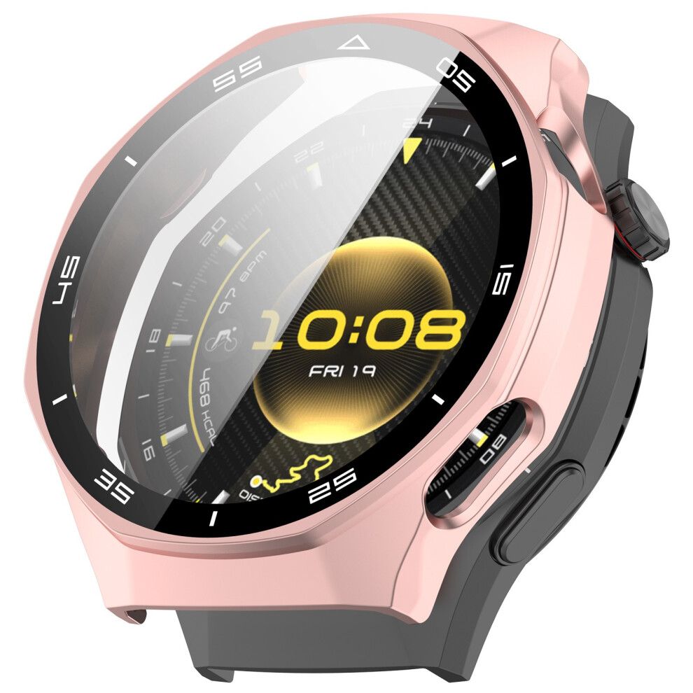 (Rose ) For Huawei Watch Gt 6 Pro 46Mm Protective Case Pc Tempered Glass Watch Cover With Scale Gold 6914283782765