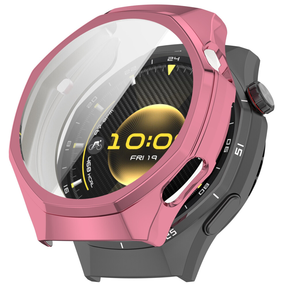 (Pink) For Huawei Watch Gt 6 Pro 46Mm Full Coverage Tpu Watch Cover Electroplated Protective Case Pink 6914281824092