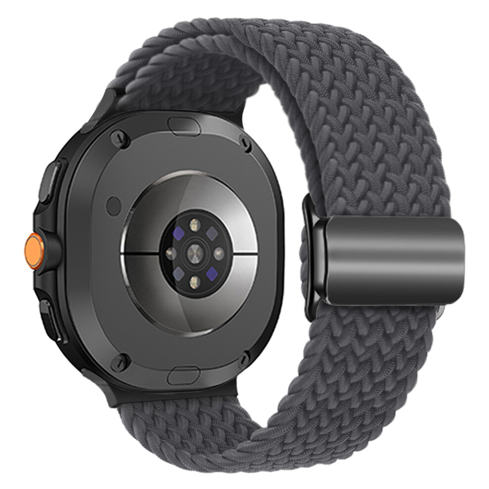 (Grey) Wrist Strap For Samsung Galaxy Watch8 44Mm / 40Mm / Watch8 Classic 46Mm Magnetic Clasp Woven Nylon Watch Band Grey 6914284153731