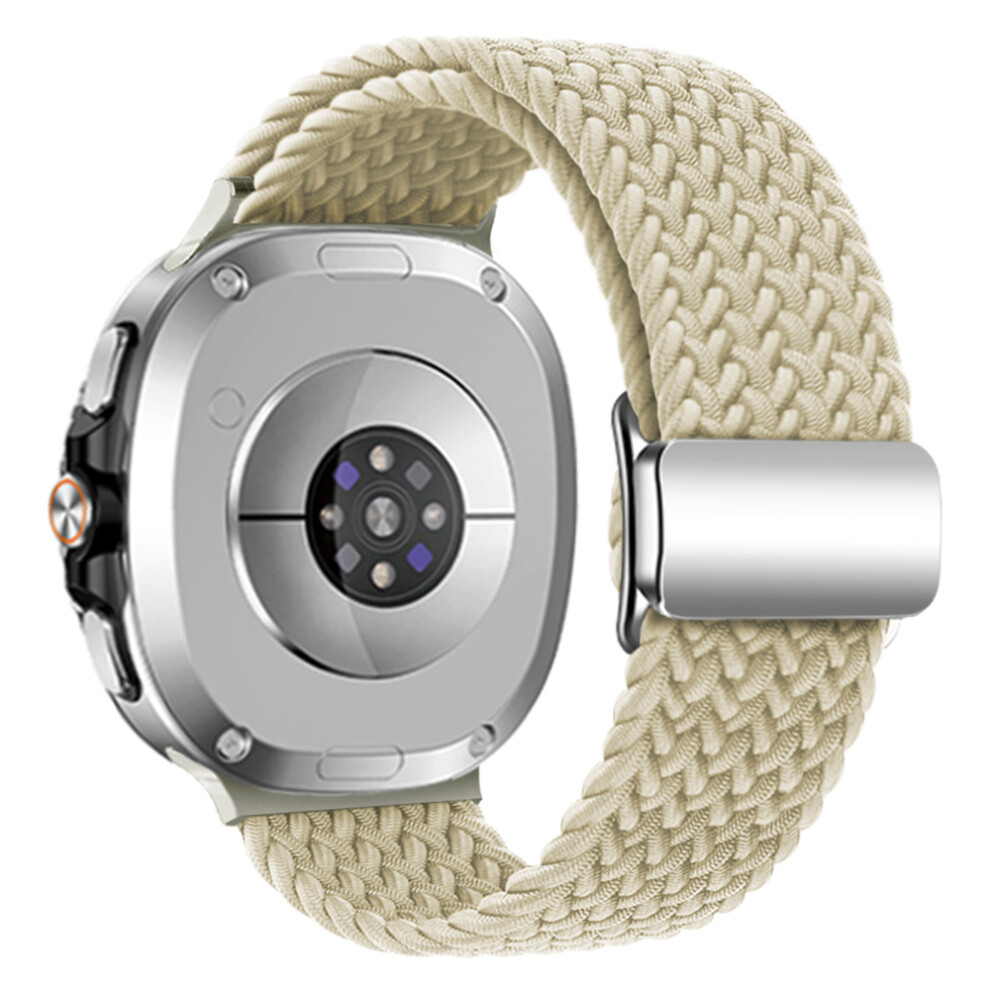 (Starlight) Wrist Strap For Samsung Galaxy Watch8 44Mm / 40Mm / Watch8 Classic 46Mm Magnetic Clasp Woven Nylon Watch Band 6914280565682