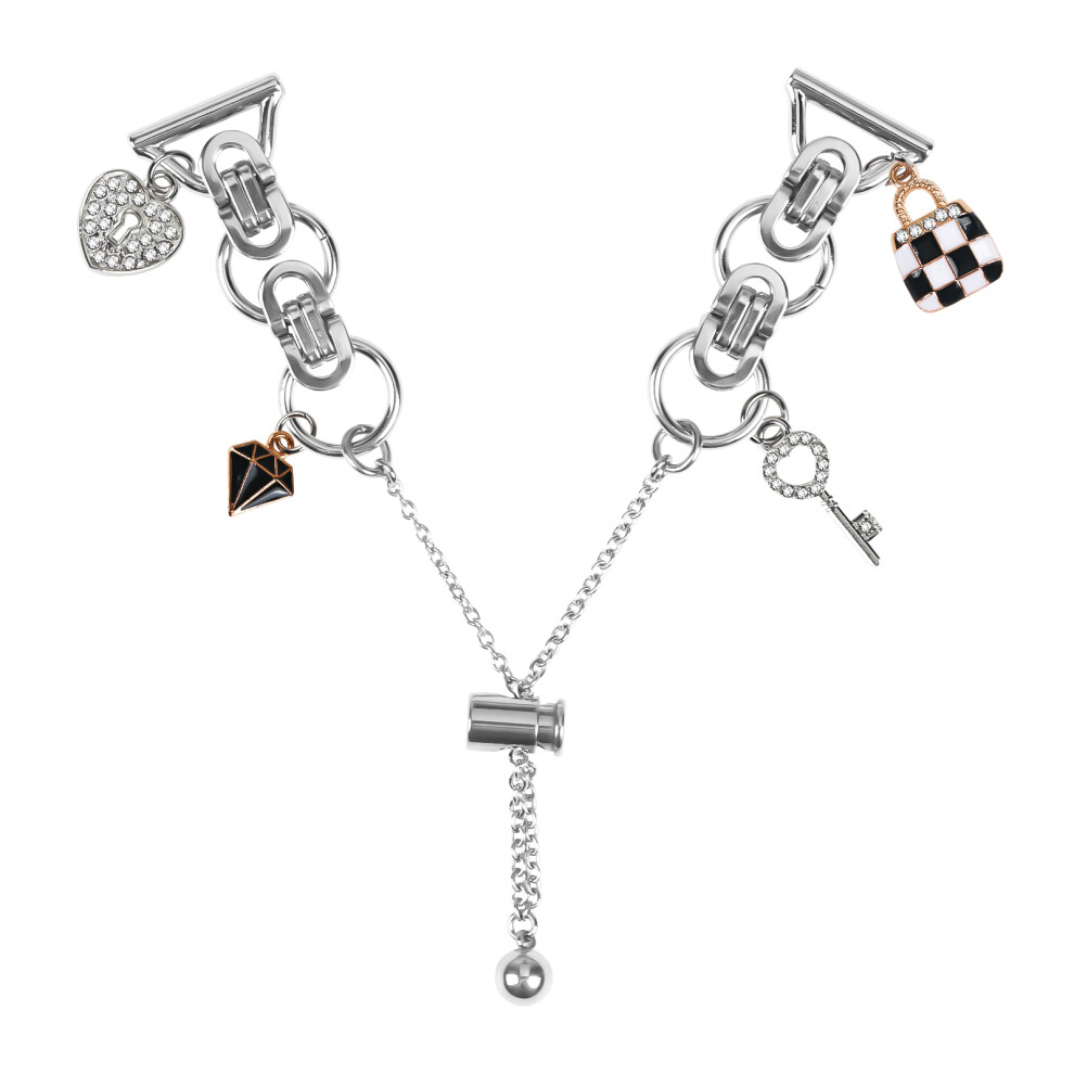 For CanMixs P22 Silver Watch Band Adjustable Single Chain Style Metal Alloy Strap-image-OPC-PMCTWXS-NEW