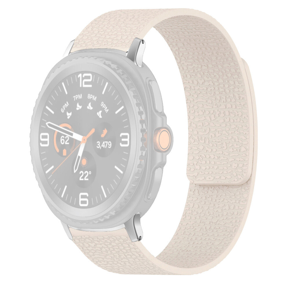 (Starlight) Silicone Band For Samsung Galaxy Watch8 44Mm / 40Mm / Watch8 Classic 46Mm Litchi Texture Magnetic Strap 6914282168874