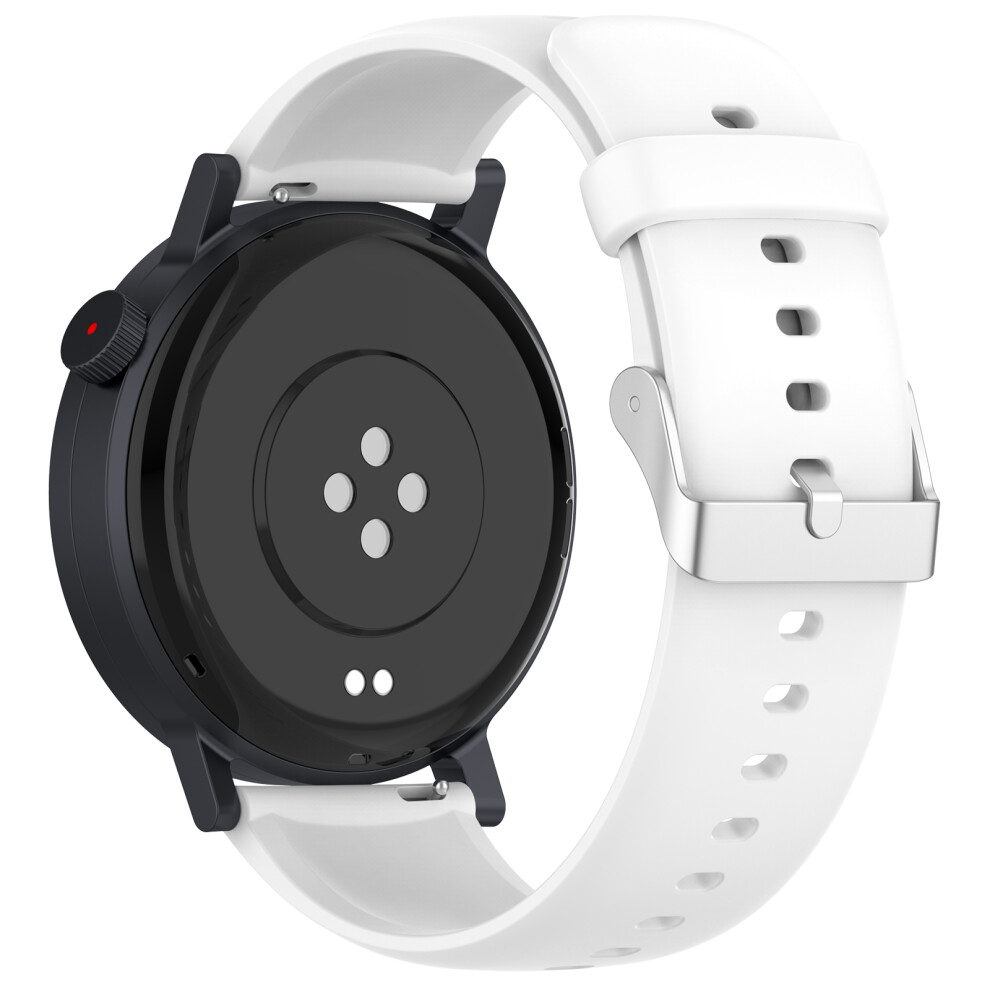 (White) Replacement Strap For Nothing Cmf Watch 3 Pro / Huawei Watch 3 / 3 Pro / 3 Pro New Silicone Watch Band With Stainless Steel Buckl White 6914287915725
