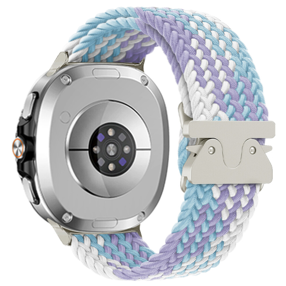 (Violet) Nylon Watch Band For Samsung Galaxy Watch8 44Mm / 40Mm / Watch8 Classic 46Mm Braided Replacement Strap 6914286519504
