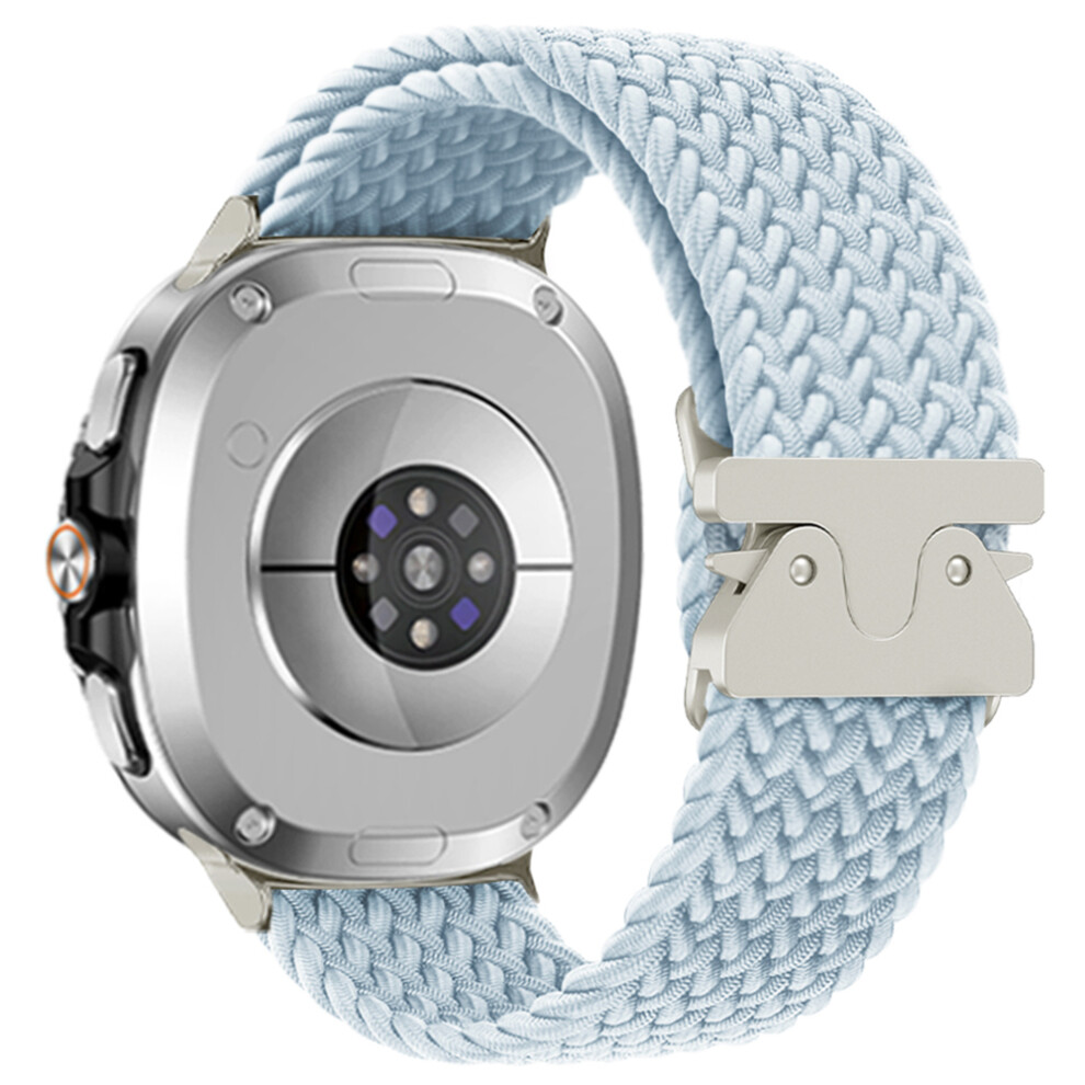 (Blue) Nylon Watch Band For Samsung Galaxy Watch8 44Mm / 40Mm / Watch8 Classic 46Mm Braided Replacement Strap Blue 6914284830489
