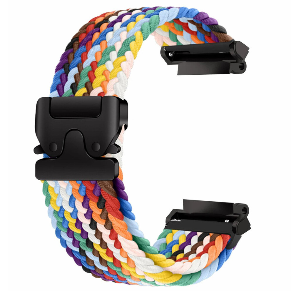 (Rainbow) For Huami Amazfit T-Rex 3 A2322 Nylon Watch Band Braided Replacement Strap 6914289106831
