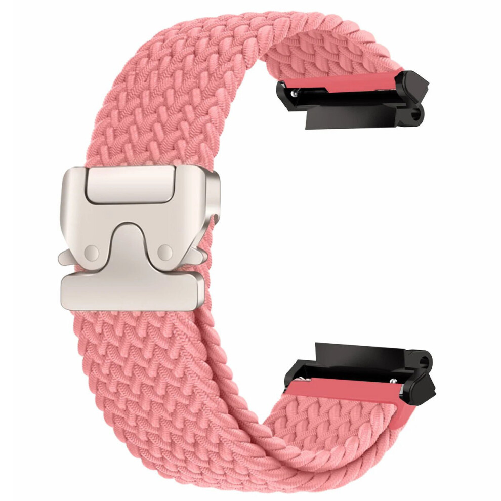 (Hot ) For Huami Amazfit T-Rex 3 A2322 Nylon Watch Band Braided Replacement Strap Pink 6914284337933