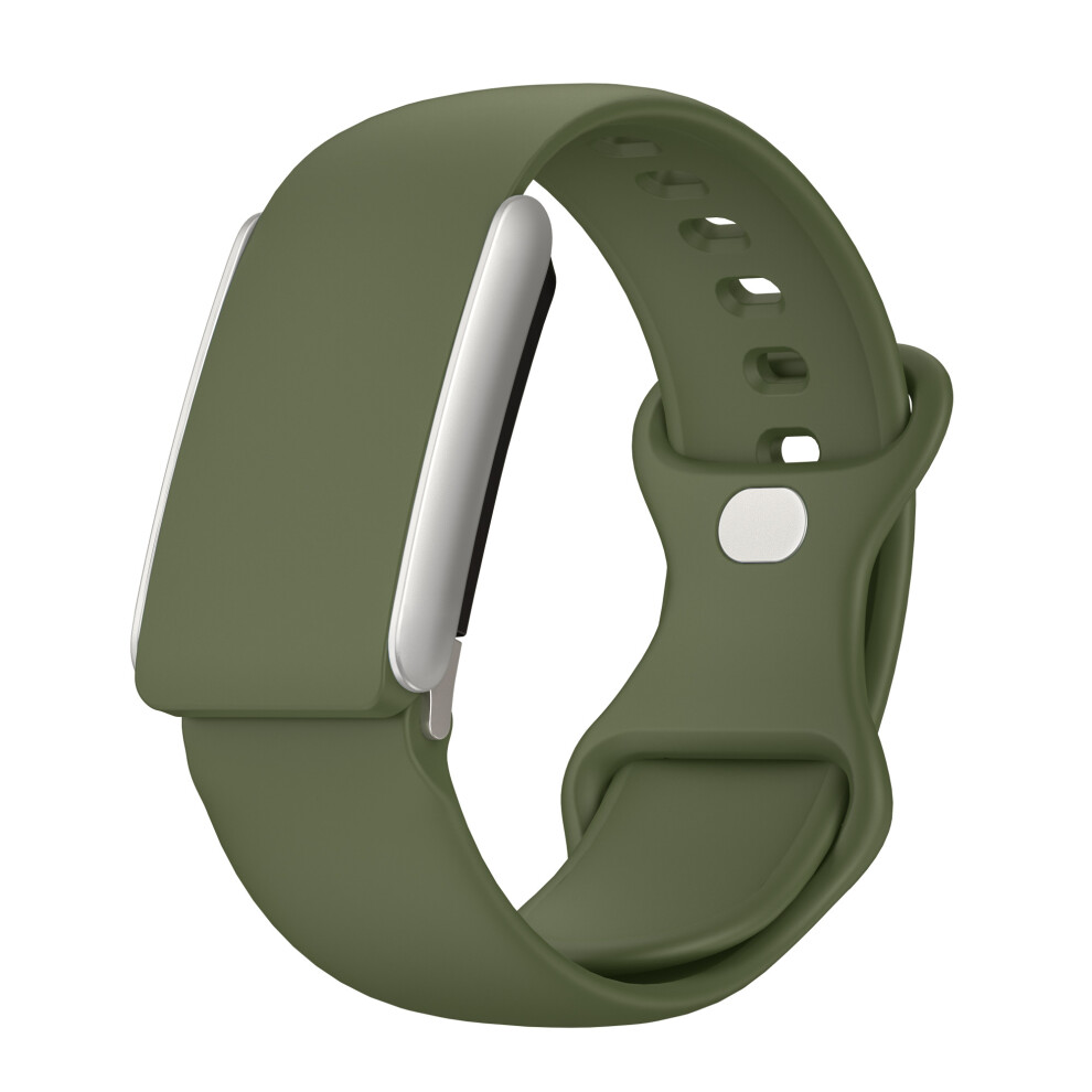 (Army ) For Whoop 5.0 Replacement Strap Smart Fitness Solid Color Silicone Wristband Green 6914288698467