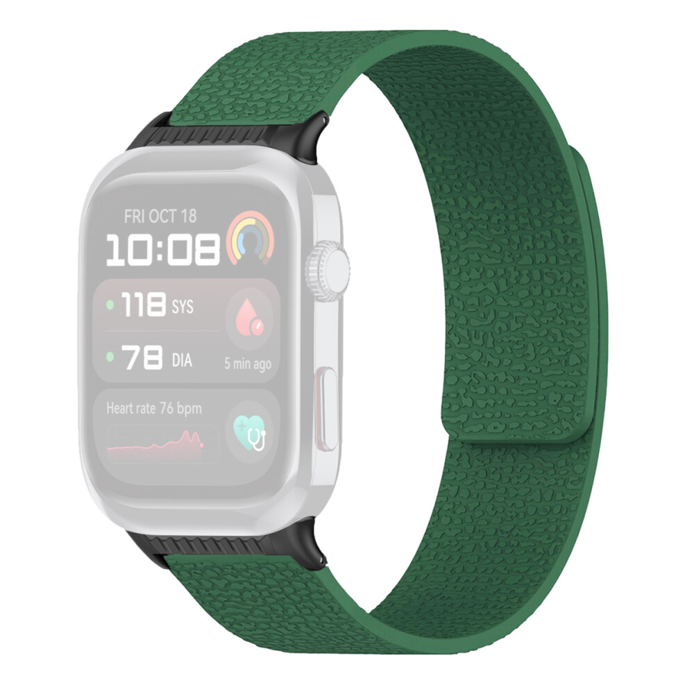 (Dark Green) For Huawei Watch D2 Silicone Watch Band Litchi Texture Magnetic Wrist Strap-image-OPC-PMCTY5X-NEW