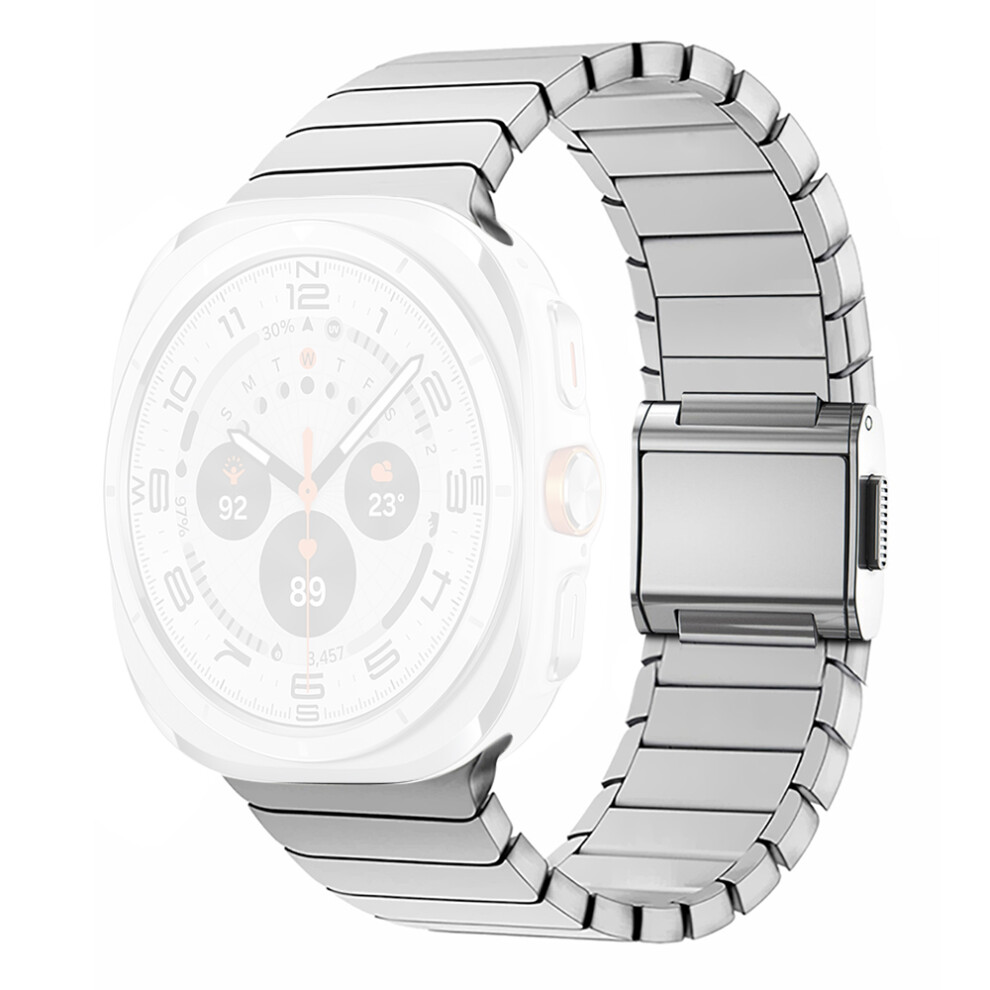 (Silver) Titanium Alloy Watch Band For Samsung Galaxy Watch8 Classic 46Mm / Watch8 44Mm / 40Mm Wrist Strap Silver 6914280973531