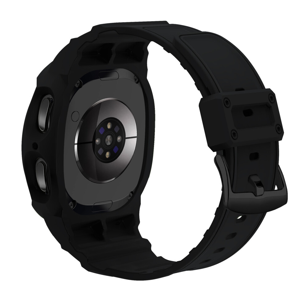 (Black) For Samsung Galaxy Watch8 40Mm Tpu Watchband Integrated With Anti Drop Watch Case Black 6914282621317