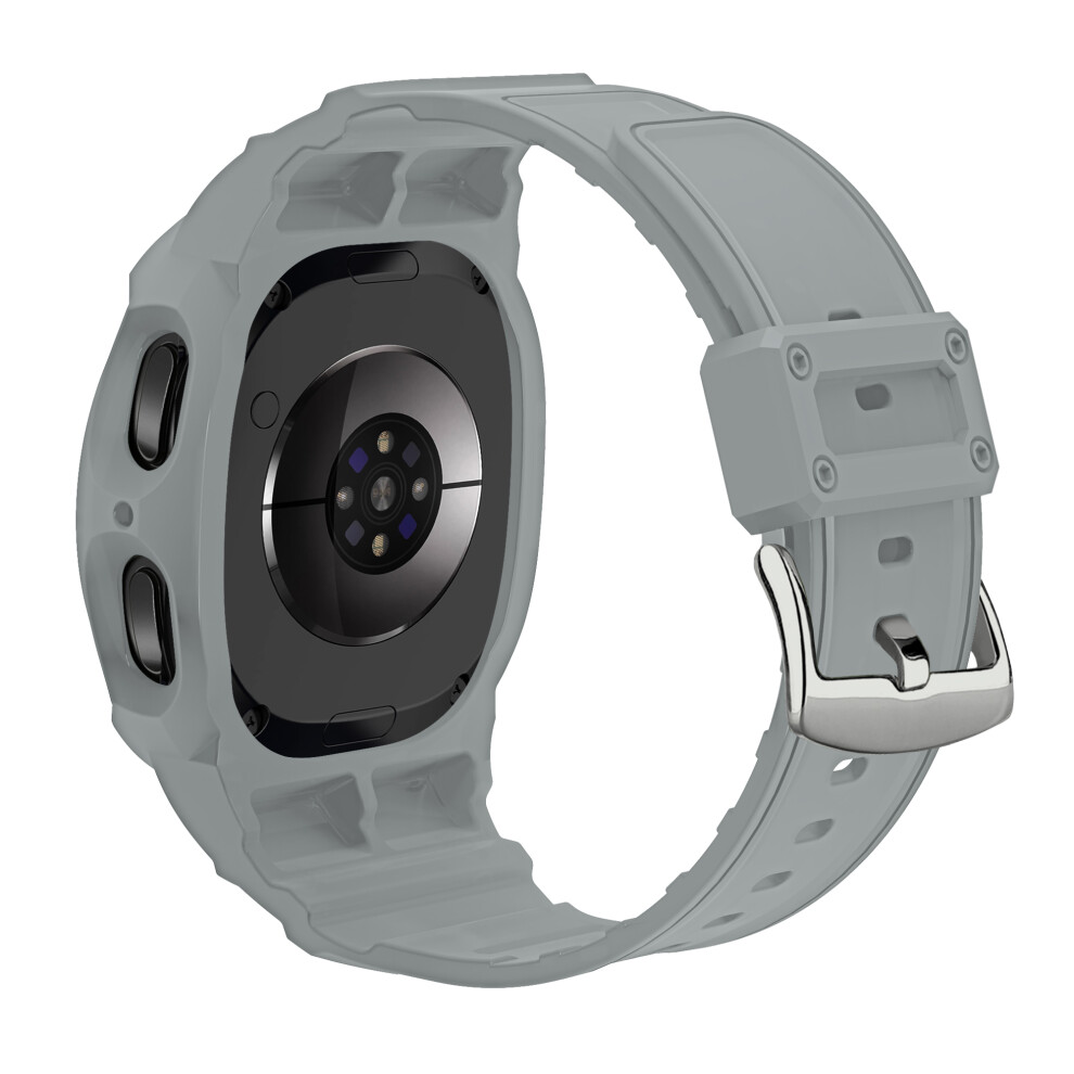 (Light ) For Samsung Galaxy Watch8 40Mm Tpu Watchband Integrated With Anti Drop Watch Case Grey 6914280891972