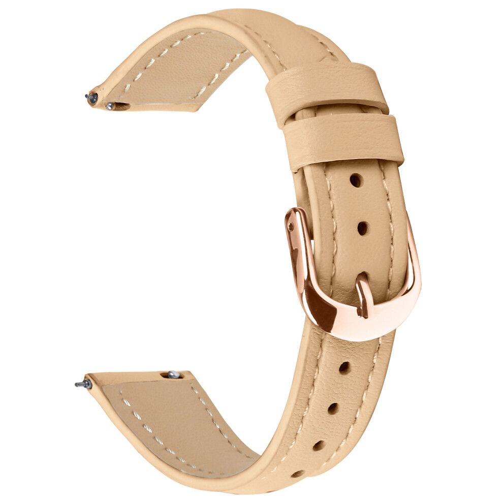 (Camel) For Huawei Watch Gt 5 41Mm Watch Band Rose Buckle Slim Leather Strap Gold 6914289428605