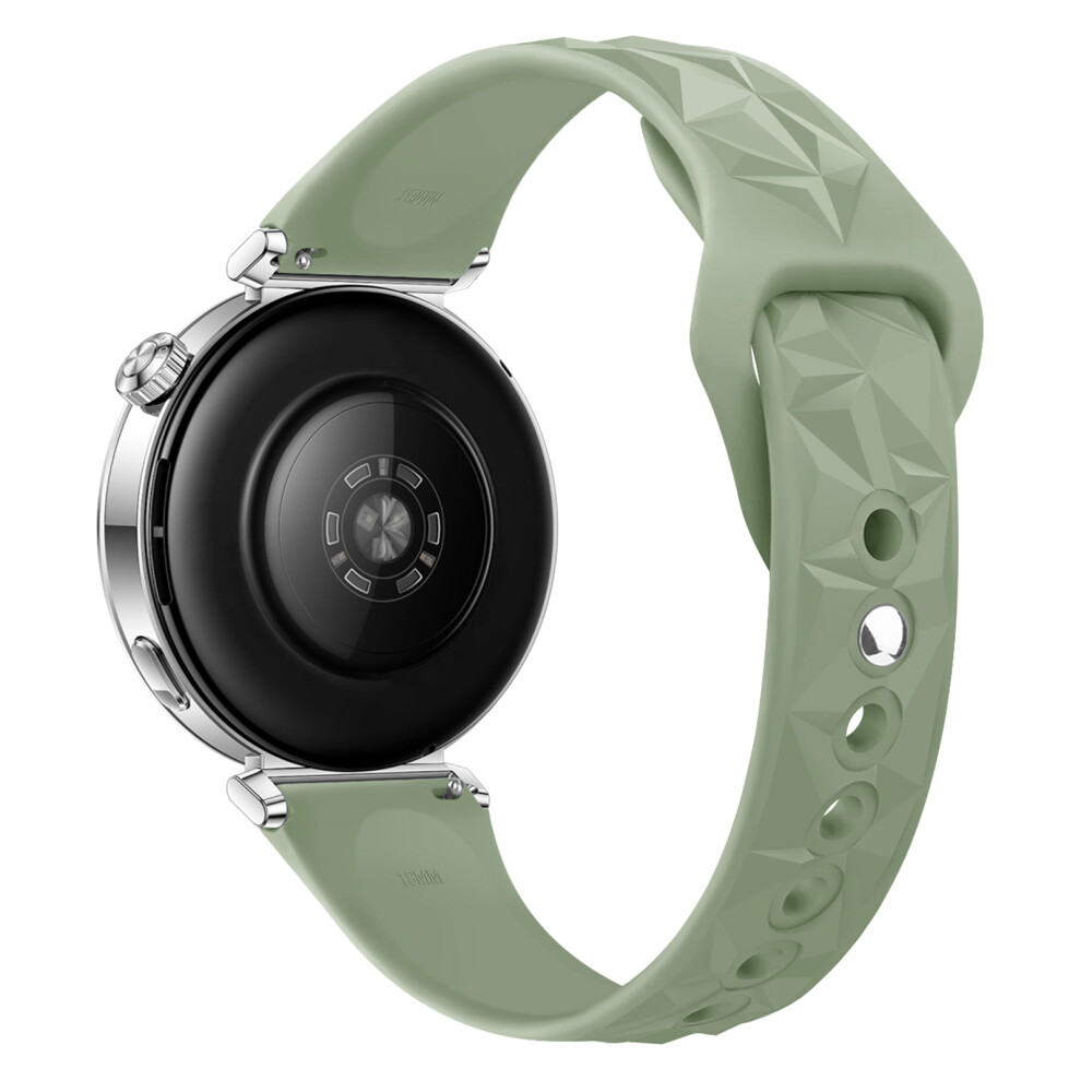 (Green) For Huawei Watch Gt 5 41Mm Watch Band 18Mm Ice Crystal Silicone Strap Green 6914281804711