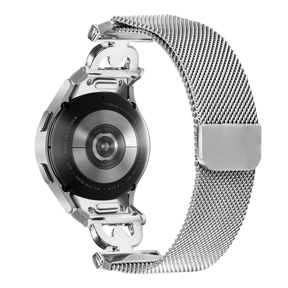 Watch Band For Samsung Galaxy Watch 5 / Watch 5 Pro / Watch 5 Active / Watch4 Milanese Stainl - Silver 6914285783210