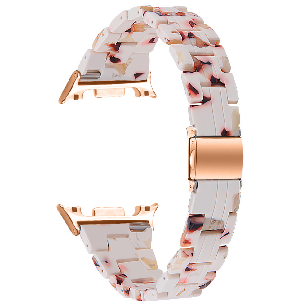 (Nougat) Watch Strap For Samsung Galaxy Watch8 Classic 46Mm / Watch8 44Mm / 40Mm Acrylic Resin Waterproof Slim Wrist Band 6914282029366