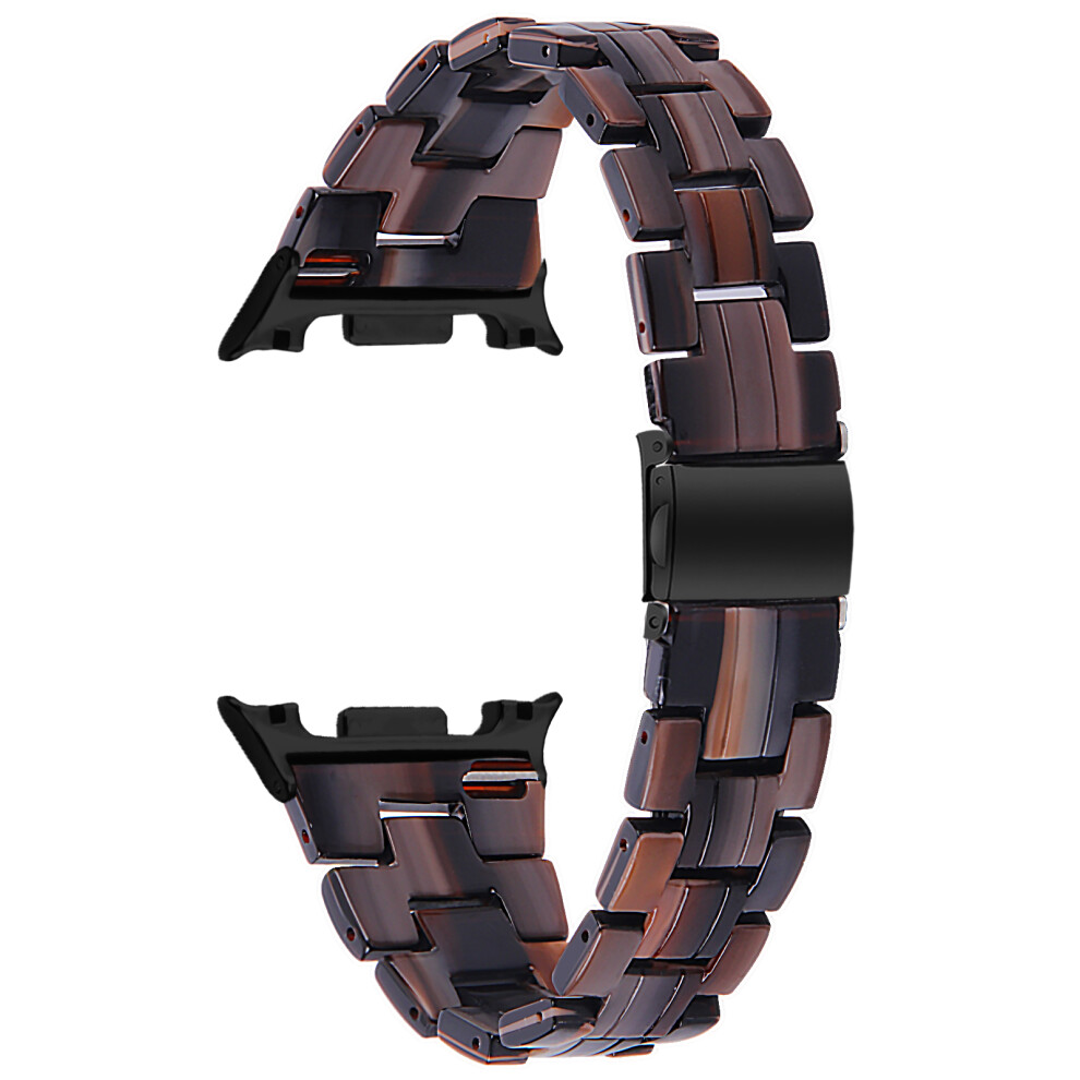 (Chocolate) Watch Strap For Samsung Galaxy Watch8 Classic 46Mm / Watch8 44Mm / 40Mm Acrylic Resin Waterproof Slim Wrist Band 6914288609609