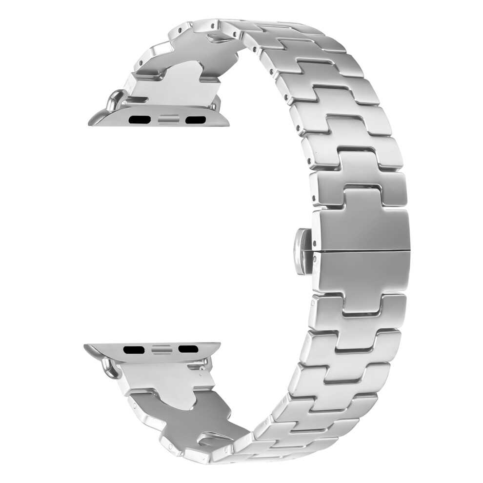Watch Band For Apple Watch Series 11 10 42Mm / 9 8 7 41Mm / Se3 Se2 Se 6 5 4 40Mm / 3 2 1 38Mm - Silver 6914281865002