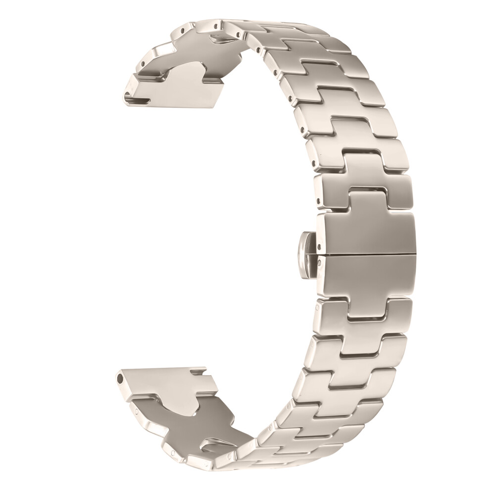 (Starlight) Stainless Steel Watch Band For Huawei Watch Gt 4 46Mm / Watch Ultimate Electroplating Strap With X-Shaped Butterfly Clasp 6914285849398
