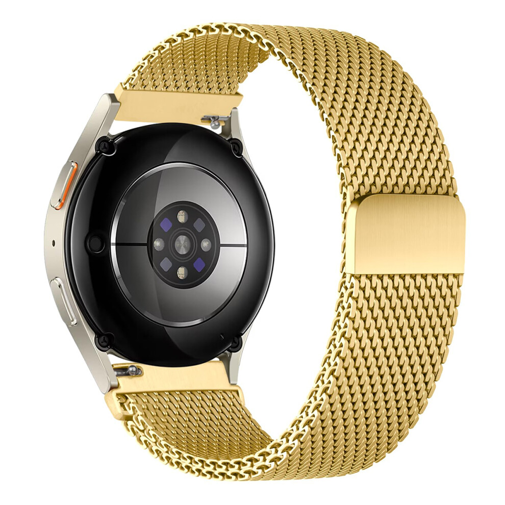 (Gold) 22Mm Electroplating Milanese Watch Band For Coros Pace 3 / Cmf Watch Pro / Oneplus Watch 2 / Ticwatch Pro X Stainless Steel Gold 6914288615600