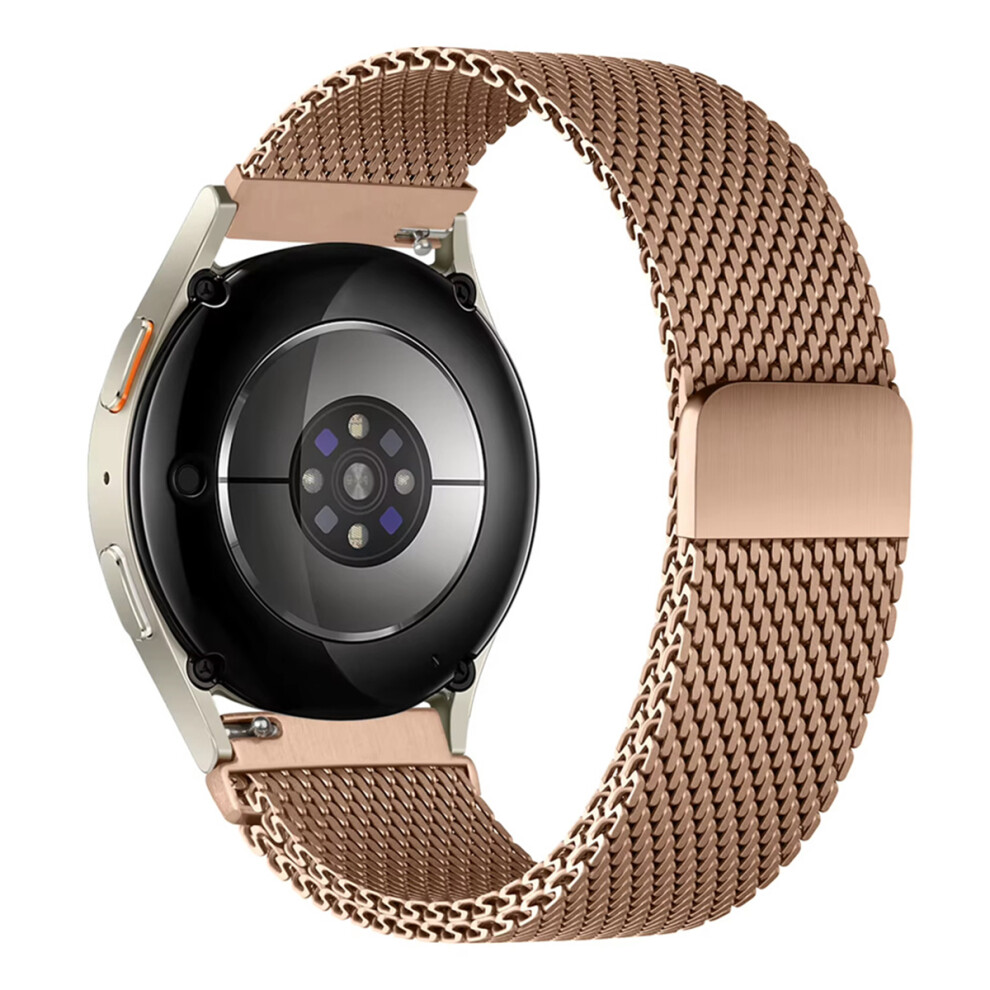 (Rose ) 22Mm Electroplating Milanese Watch Band For Coros Pace 3 / Cmf Watch Pro / Oneplus Watch 2 / Ticwatch Pro X Stainless Steel Gold 6914287310872