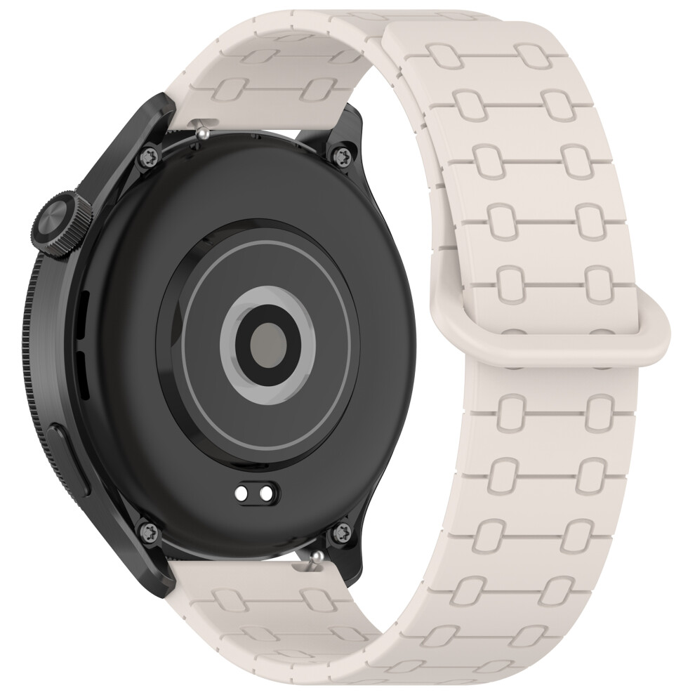 (Starlight) 22Mm Magnetic Silicone Strap For Huawei Watch Gt 6 46Mm / 5 46Mm / 5 Pro 46Mm / Huami Amazfit Bip 5 5-Bead Design Watch Band 6914286861689