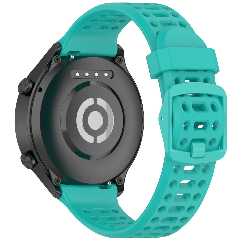 (Lake ) 22Mm Silicone Strap For Oppo Watch Sport Solid Color Breathable Smart Watch Band Green 6914283581122