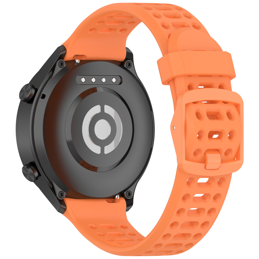 (Orange) 22Mm Silicone Strap For Oppo Watch Sport Solid Color Breathable Smart Watch Band Orange 6914289275070