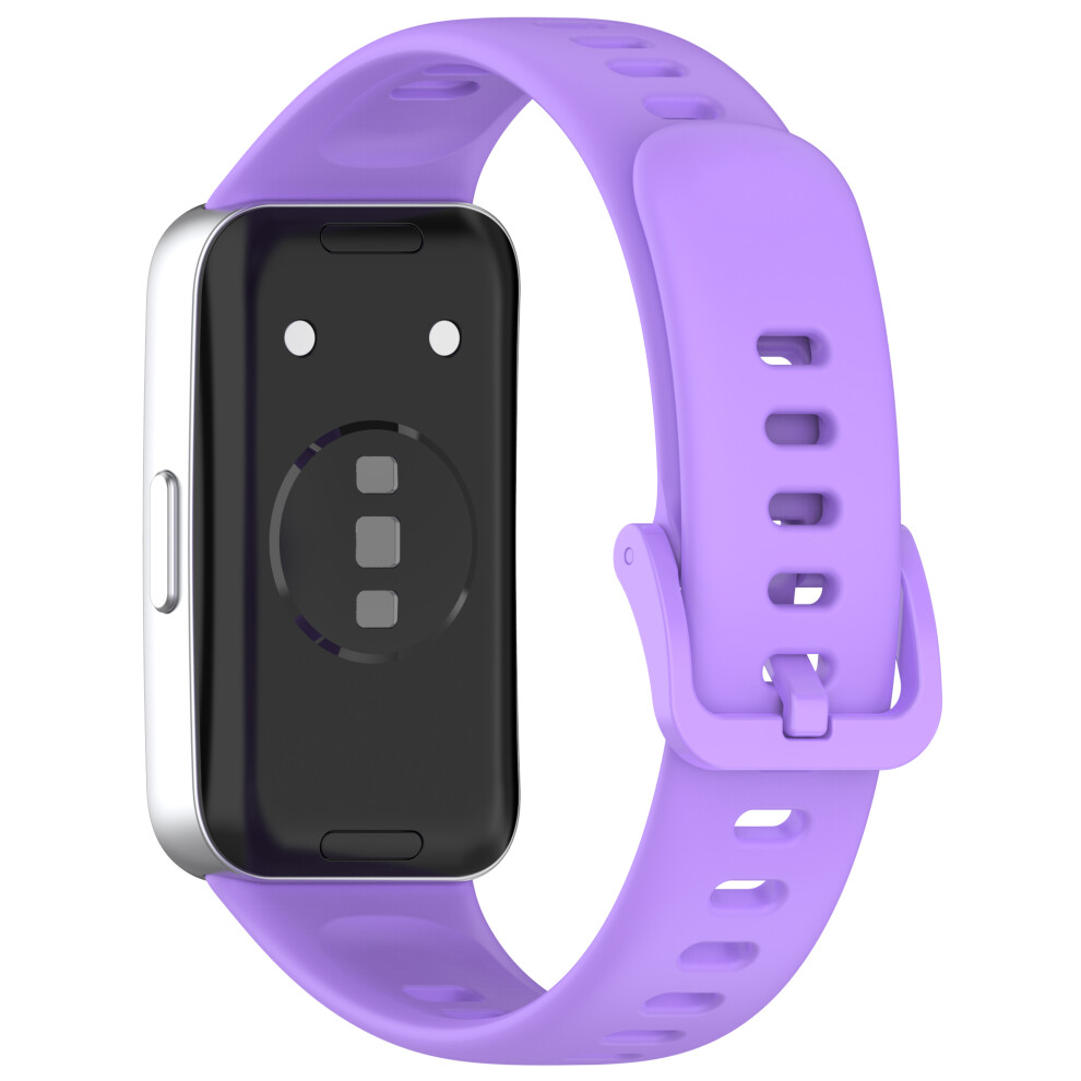 (Purple) Silicone Watch Band for Huawei Band 10 / 10 NFC / 9 / 9 NFC / 8 / 8 NFC Replacement Bracelet Strap with Pin Buckle-image-OPC-PMCV2XP-NEW