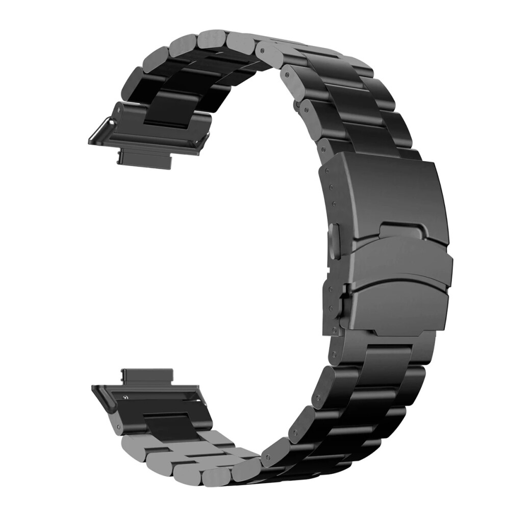 (Black) Titanium Alloy Watchband For Xiaomi Redmi Watch 5 / 4 / Smart Band 9 Pro / Smart Band 8 Pro Three Bead Wrist Strap Black 6914281105887