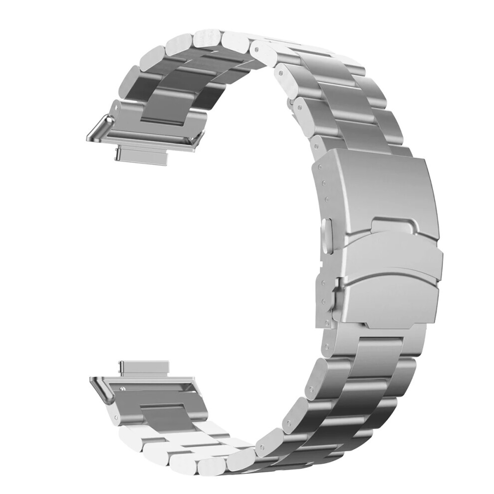 (Silver) Titanium Alloy Watchband For Xiaomi Redmi Watch 5 / 4 / Smart Band 9 Pro / Smart Band 8 Pro Three Bead Wrist Strap Silver 6914289937602