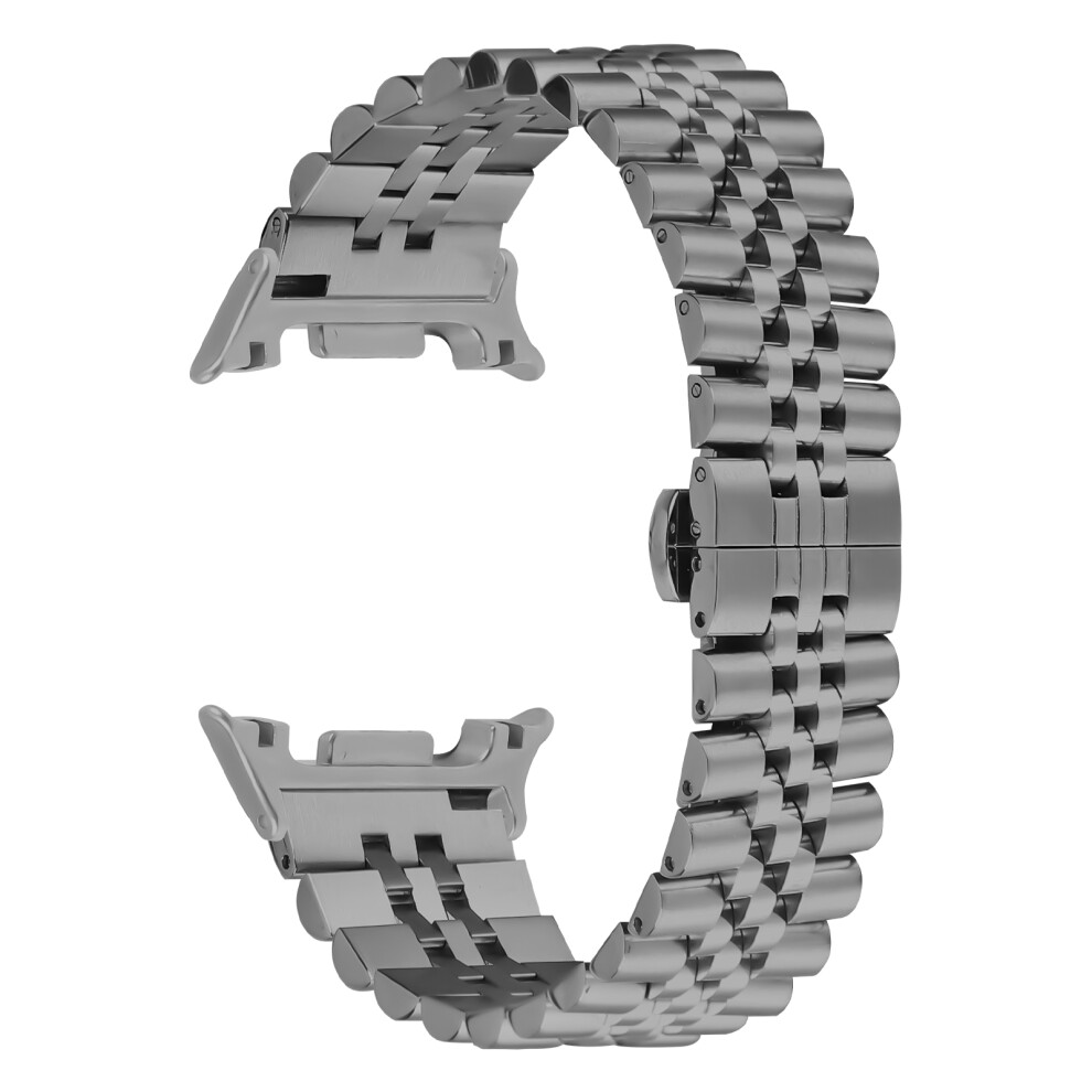 (Titanium) Watch Band For Samsung Galaxy Watch8 Classic 46Mm / Watch8 44Mm / 40Mm Stainless Steel Five-Bead Electroplated Strap 6914286503299