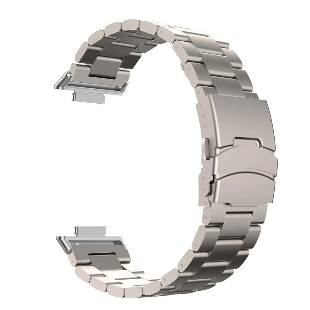 (Titanium) Titanium Alloy Watchband For Xiaomi Redmi Watch 5 / 4 / Smart Band 9 Pro / Smart Band 8 Pro Three Bead Wrist Strap 6914282675518