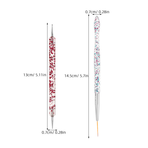 10St Nail Dotting Tool: Doppelseitiger Stift Mit Für Maniküre 1