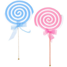 2 Unidades Lollipop Acessórios Doces Falsos Decoração Fotografia