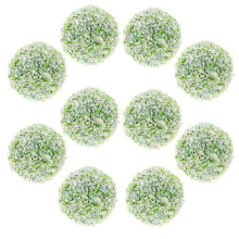10 Unidades Mini Arbustos Bola De Vegetação Grupos