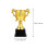2 Unidades Troféu Competição Plástico Portátil Prêmio 3