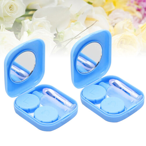 2 Unidades Conjunto Estojo Lentes Com 2
