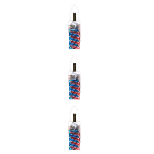 3 Unidades Bolsa De Congelamento Face Pvc Para Garrafa 1