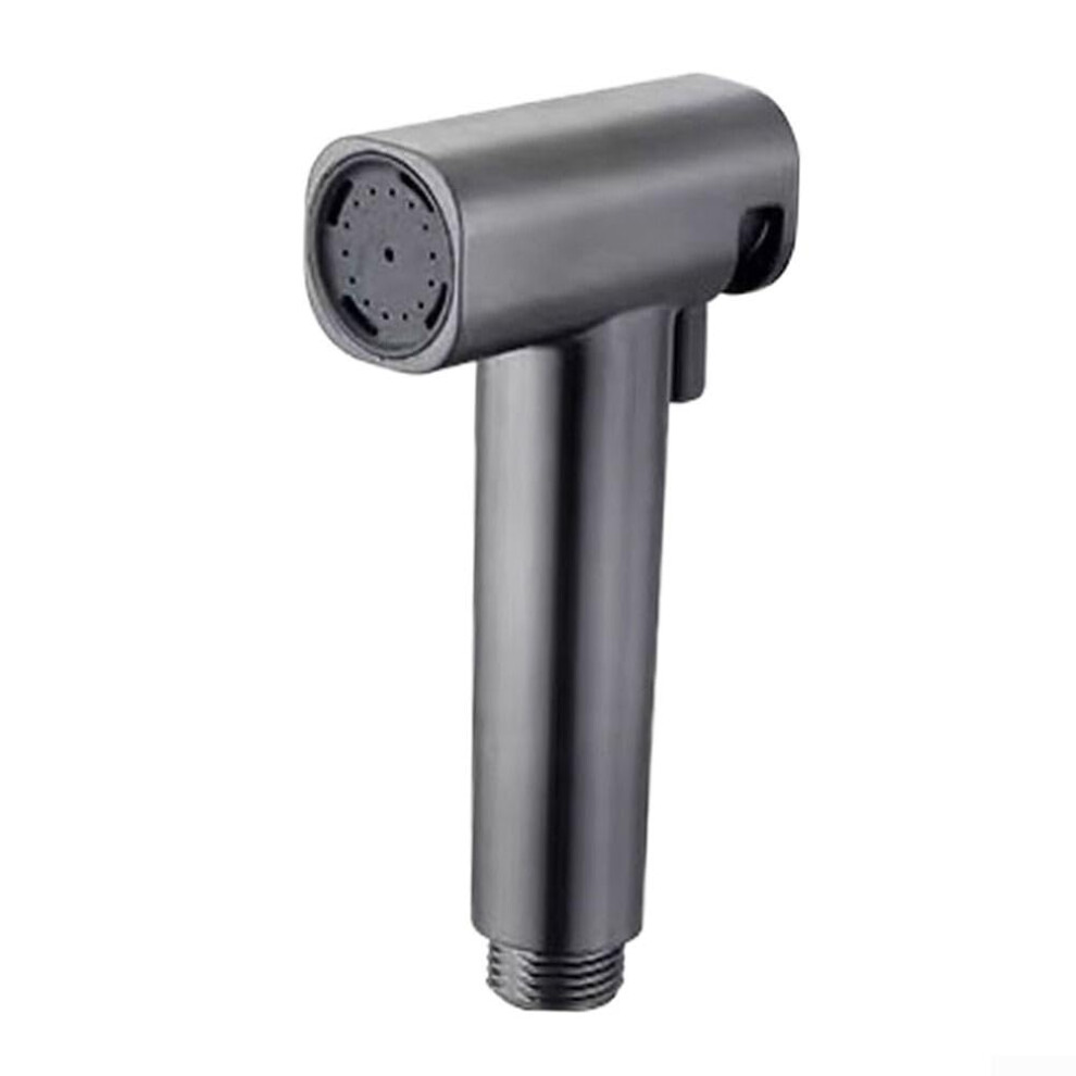 Adjustable Spray Faucet High Pressure Nozzle Grey Stainless Steel Hand Held Bidet Sprayer Head Car Wash Water Nozzle 9354506473495